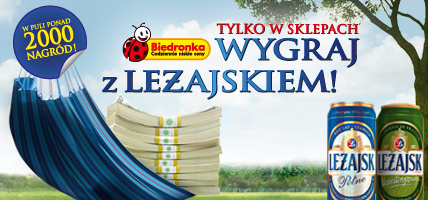 Loteria promocyjna piwa Leżajsk w sklepach Biedronka