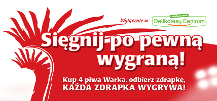 Loteria promocyjna w sieci Delikatesy Centrum  - zdrapki