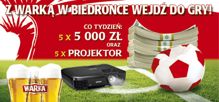Z Warką w Biedronce Wejdź  do gry! 